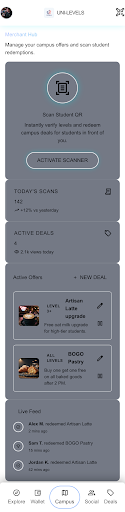 لوحة التاجر وإدارة العروض (Merchant Bento Dashboard)